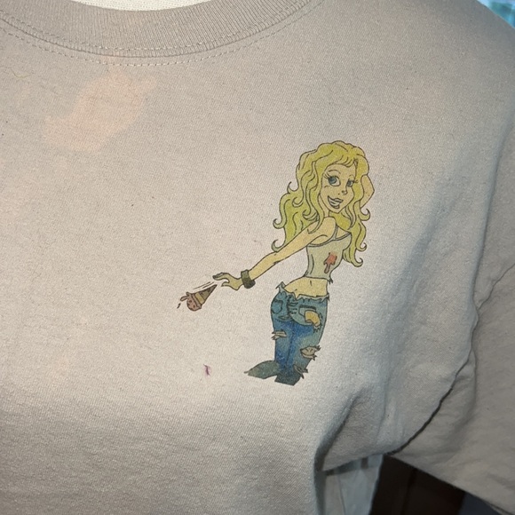 Distressed Devils Rejects baby firefly “ tutti fu)#ing fruity” mirror tee size L - Picture 4 of 6